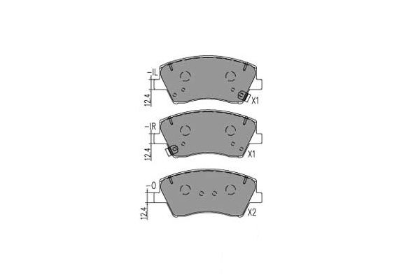 KAVO PARTS Комплект тормозных колодок, дисковый тормоз KBP-4034